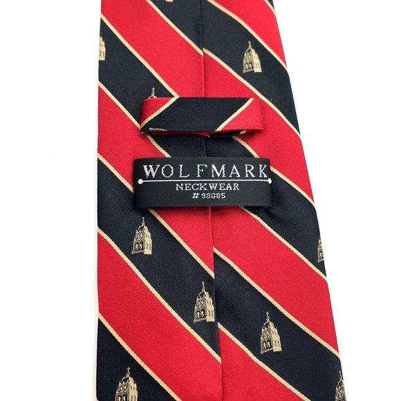 Wolfmark Mens Necktie Church Pastor Reverend Accessory Office Work Casual Gift - Picture 5 of 5